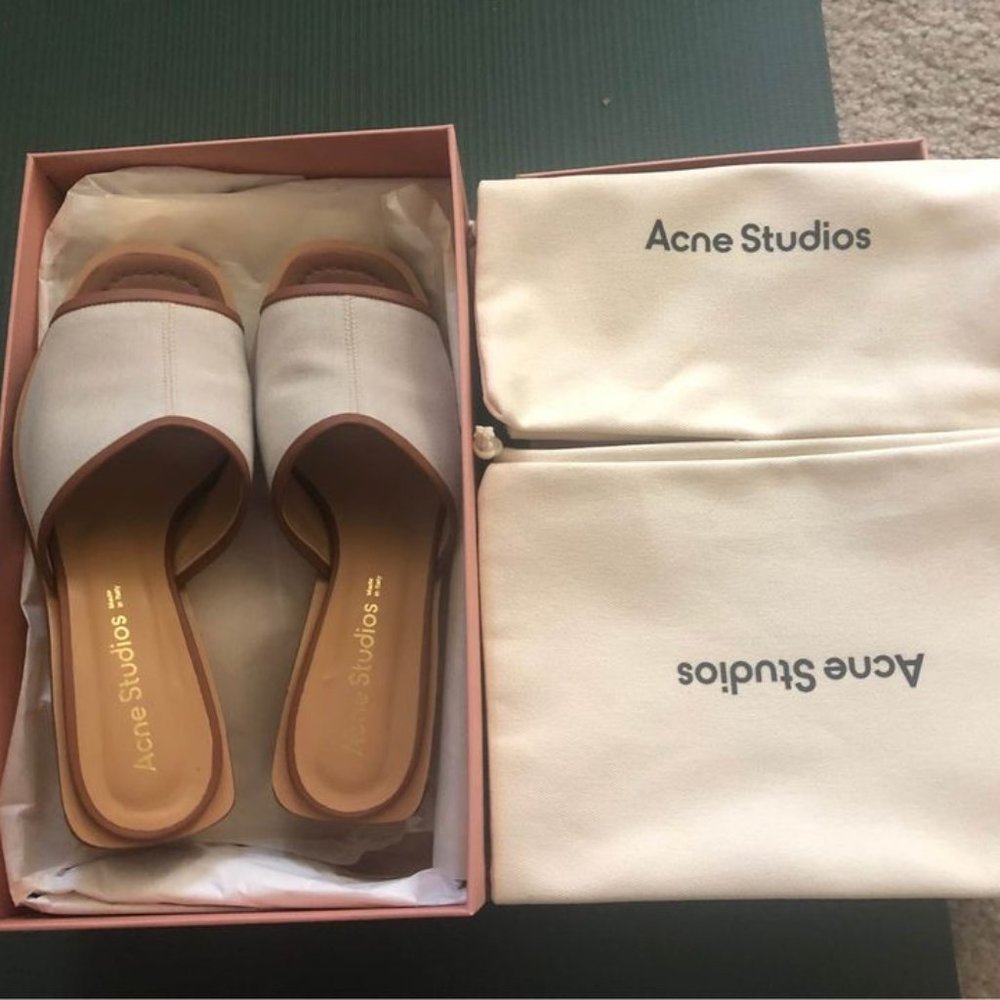 [wear once] Acne Studios Two Tone Mule Sandals in EU37